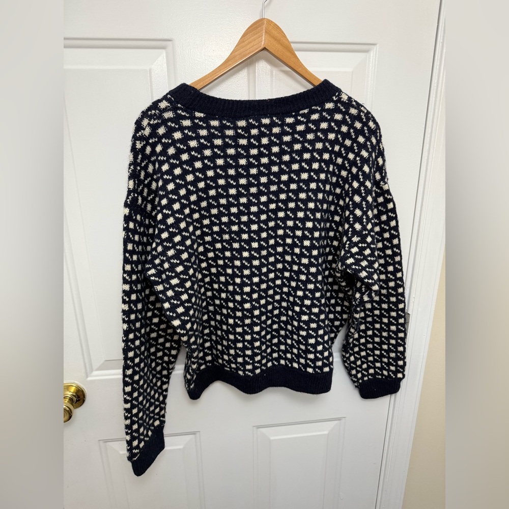 Women’s Neptune Norwegian Wool Blend Sweater M Fisherman Nautical Coastal - Picture 7 of 7
